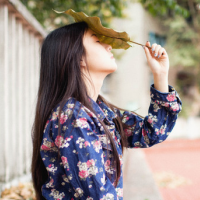 小清新背影小女生侧脸 唯美女生背影伤感小清新图片