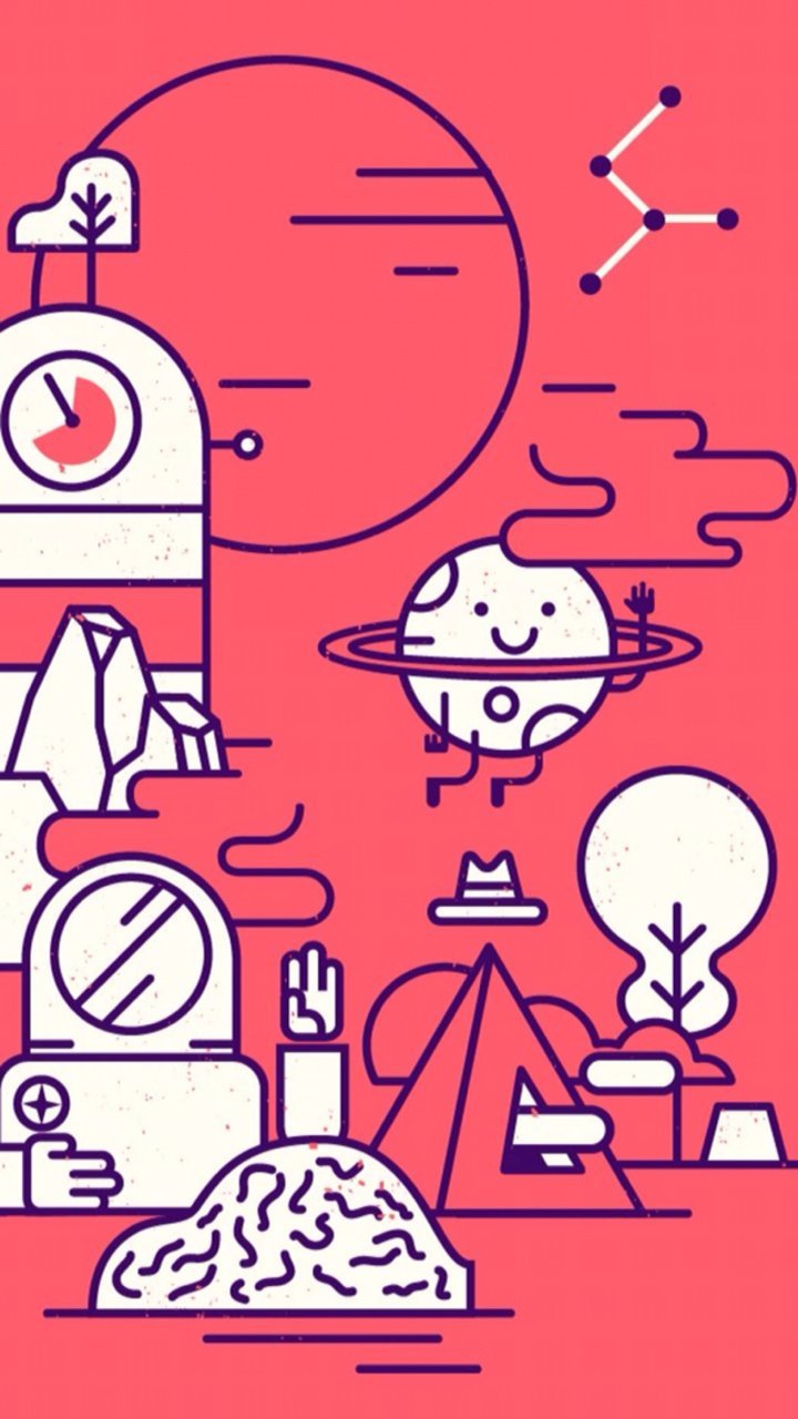 简约可爱手机壁纸手绘   简约手绘卡通搞笑图片高清手机壁纸