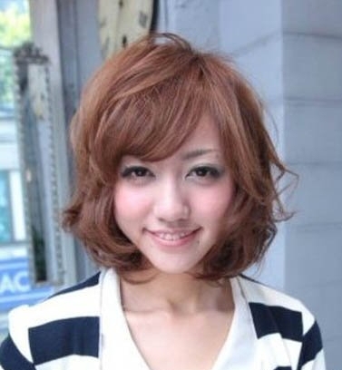层次感短发梨花烫适合什么脸型图示