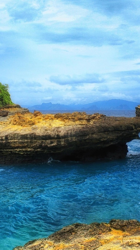蓝色史迪仔手机壁纸 蓝色大海自然风景手机壁纸图片