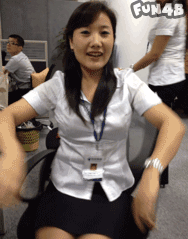 同事熟女大姐转椅子风骚搞笑