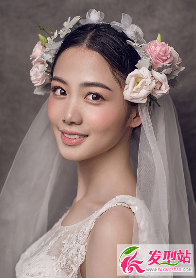 韩式新娘发型图片 唯美浪漫新娘化妆造型图片