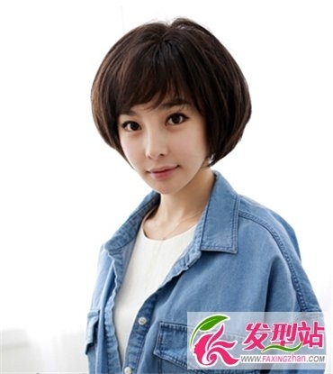 可爱女生短发烫发发型 俏皮可爱的短发女生韩式烫发图片