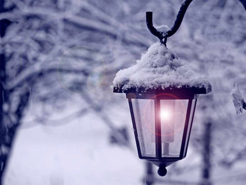治愈系下雪冬日美景图片