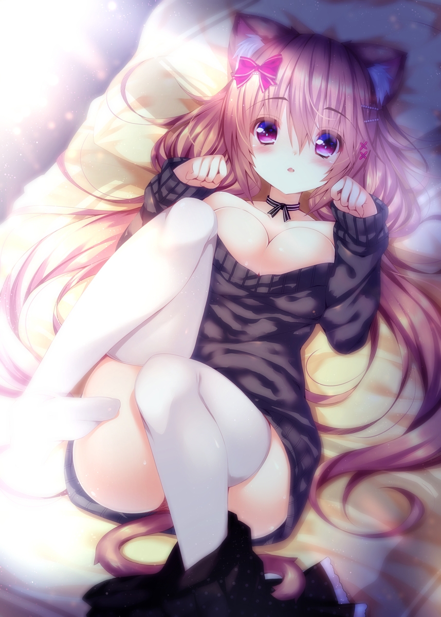 过膝袜858x1200高清动漫图片壁纸569.9KB