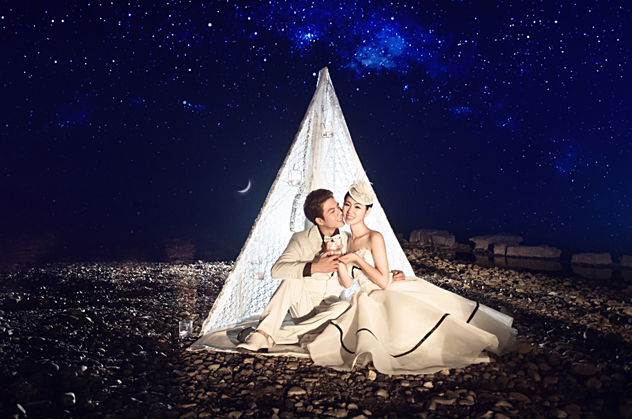 星空 婚纱照
