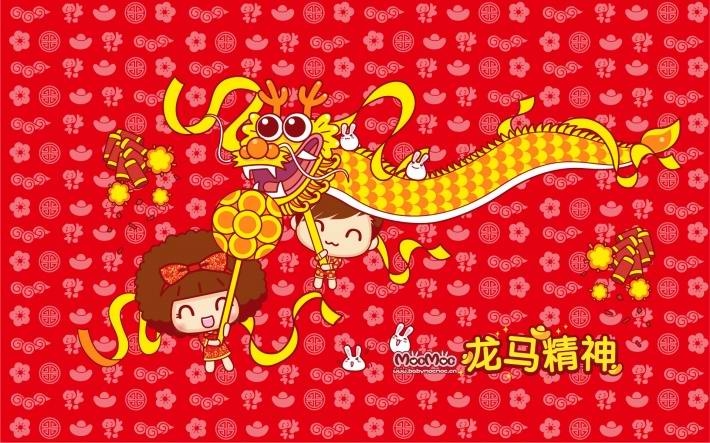 摩丝摩丝金猴献瑞高清壁纸
