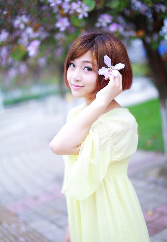 唯美小清新美女绿色森系治愈系图集