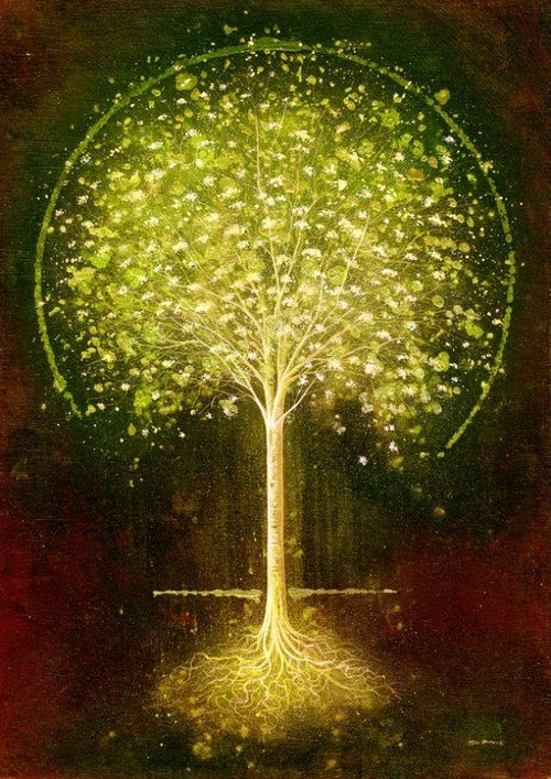 梦幻世界 会发光的树