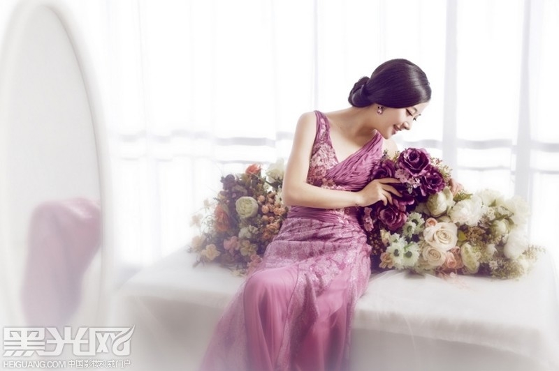 紫色的爱慕 婚纱照