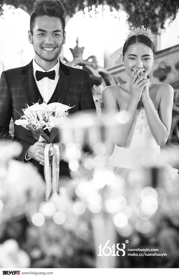 爱上红玫瑰 婚纱照
