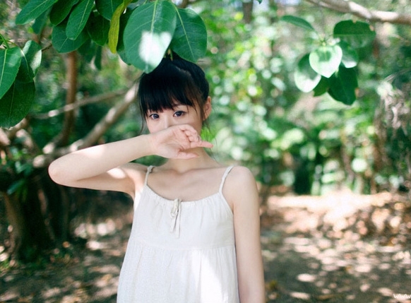 唯美小清新美女绿色森系治愈系图集