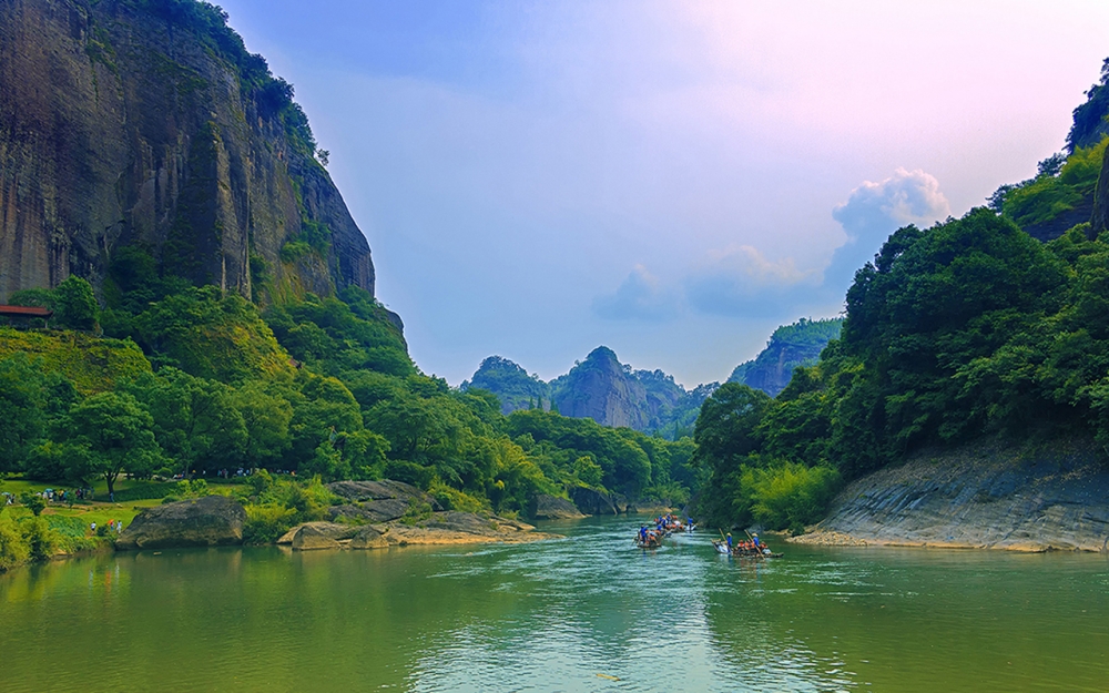 碧水丹霞武夷山风景