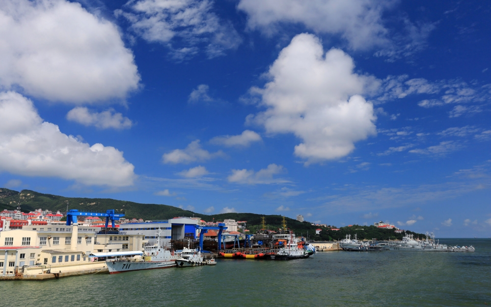 海滨城市山东威海电脑桌面图片