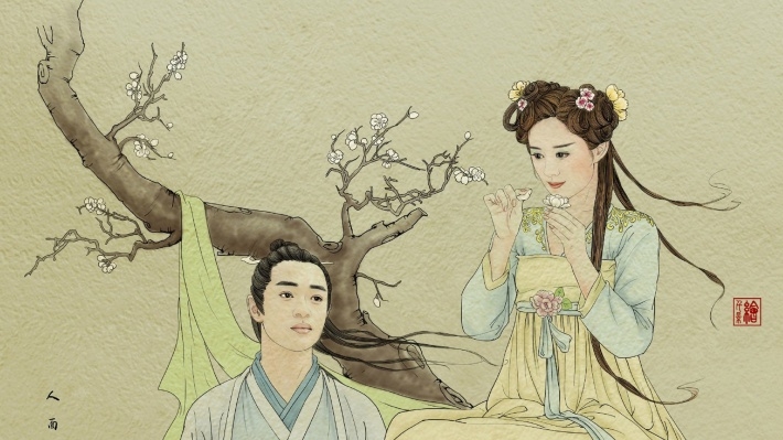 花千骨电视剧唯美手绘桌面壁纸
