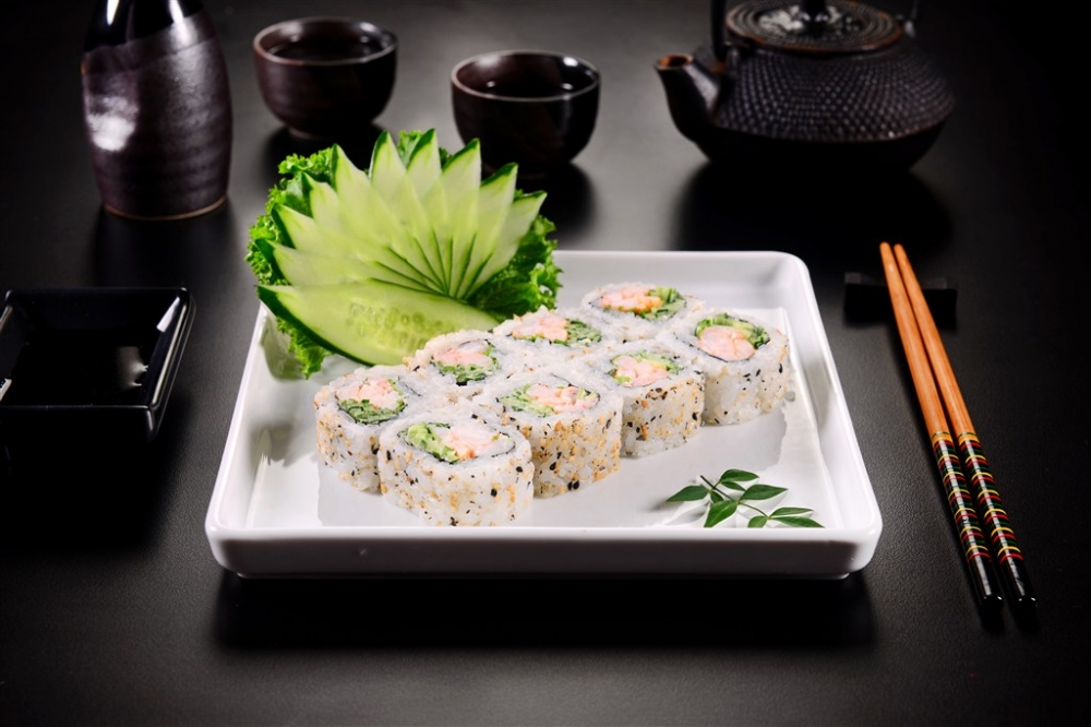诱人的日本寿司美食高清摄影图