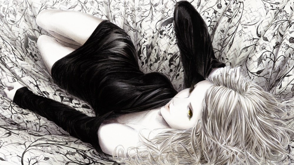 黑白交织下的唯美：插画师爽々唯美意境壁纸合集