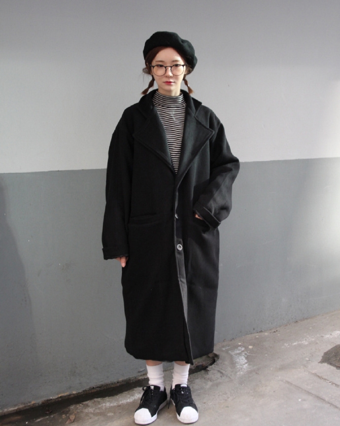 较小学生妹冬季出游韩风look *160cm 搭配参考