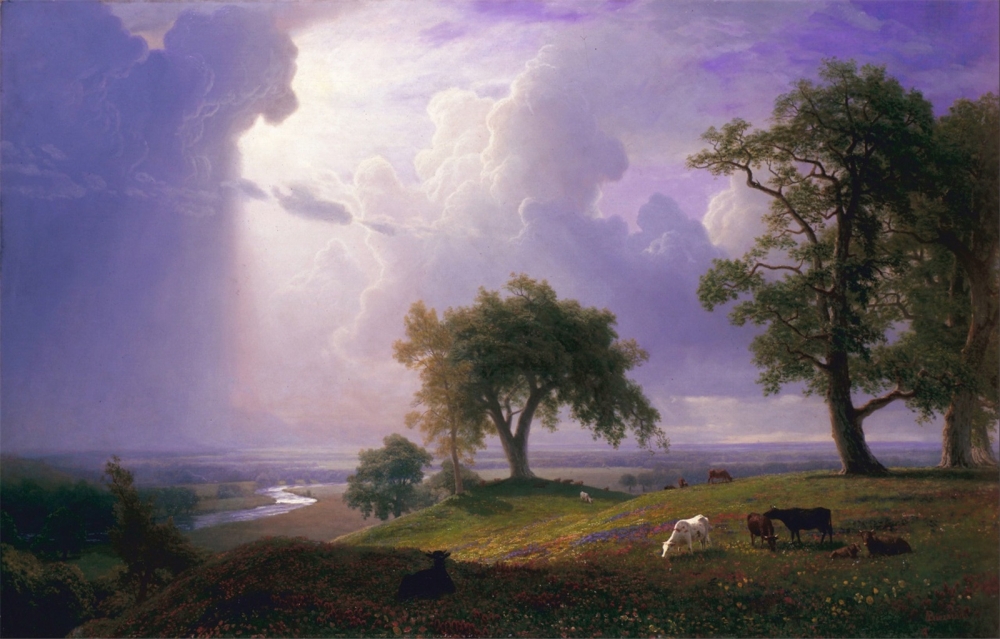 Albert Bierstadt油画风景电脑壁纸