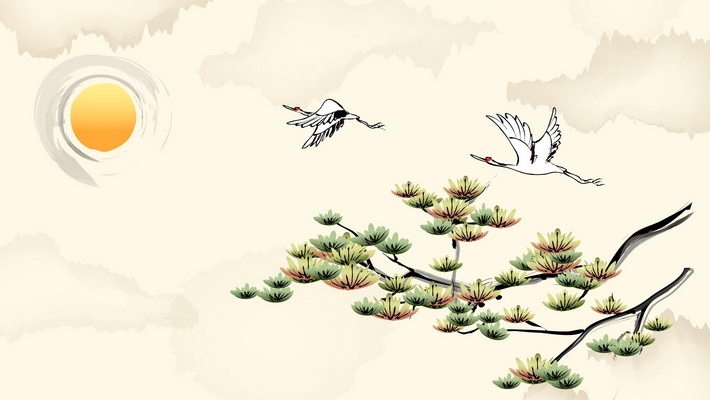 矢量水墨画桌面高清壁纸1920 1200【19】