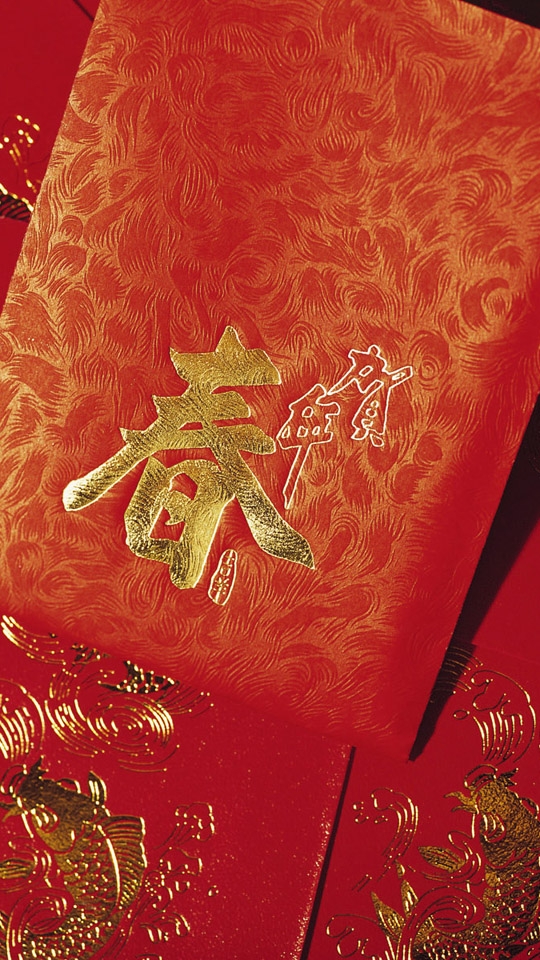 红红火火春节540X960手机壁纸