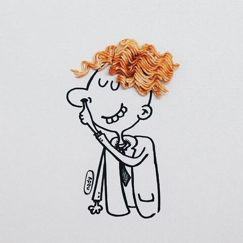 不怕吃货有文化，就怕吃货会画画