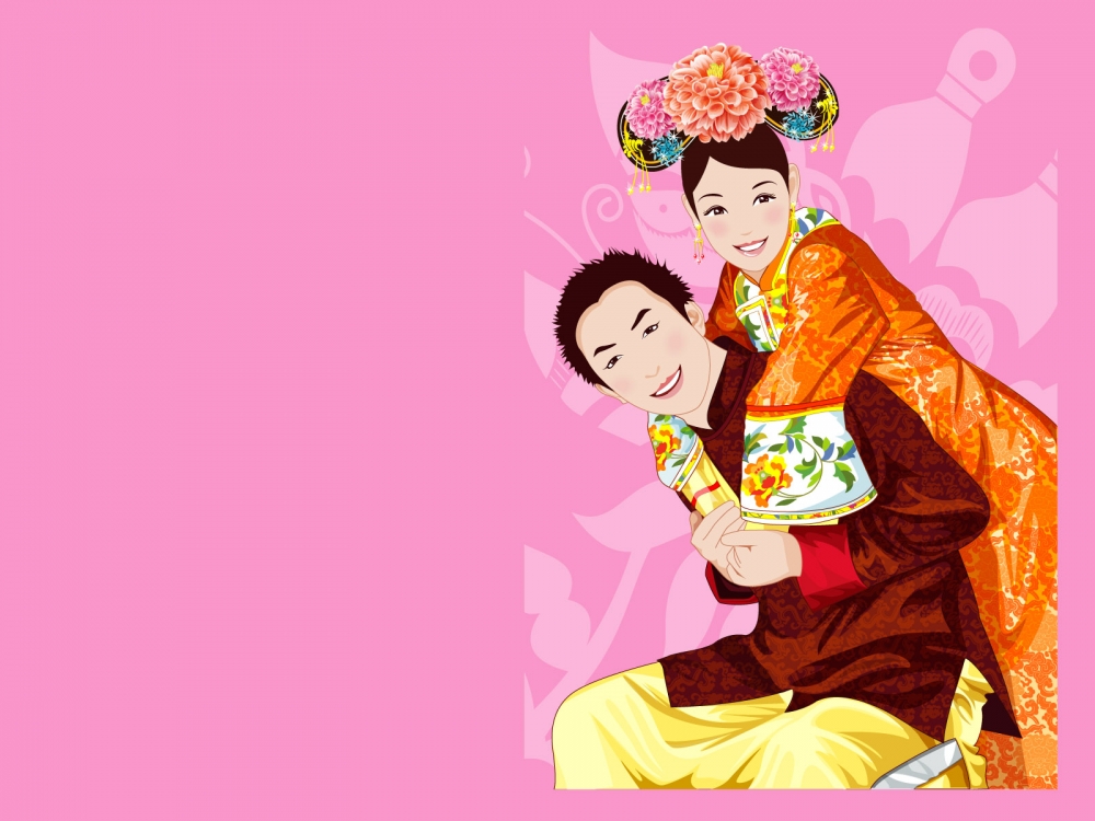 矢量传统婚礼 第一辑