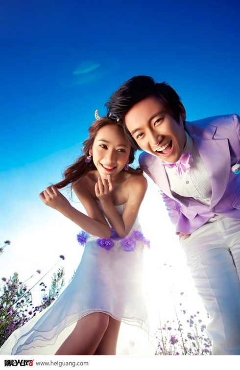 倾情花海 婚纱照