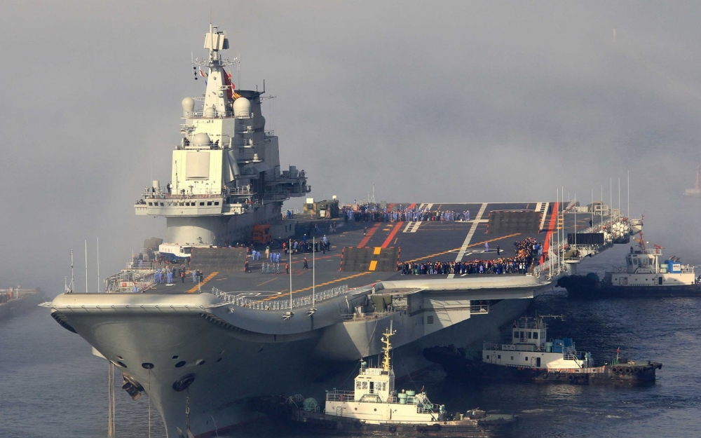 海上巨无霸航空母舰壁纸