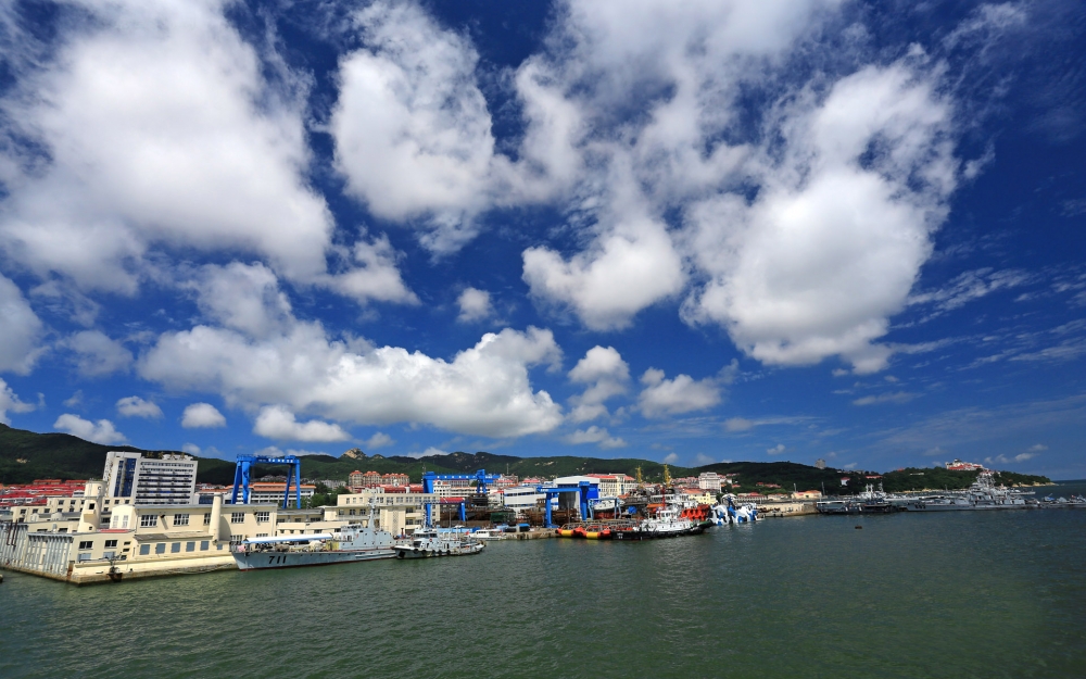 海滨城市山东威海电脑桌面图片