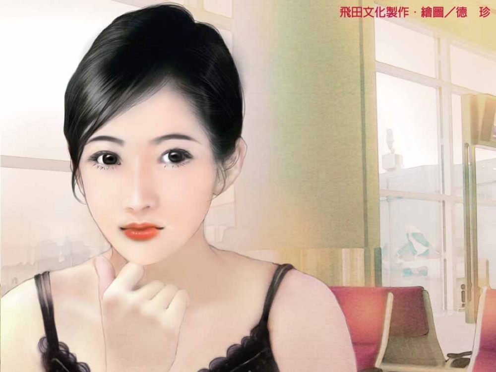 简单手绘清纯美女桌面壁纸大全 第一辑