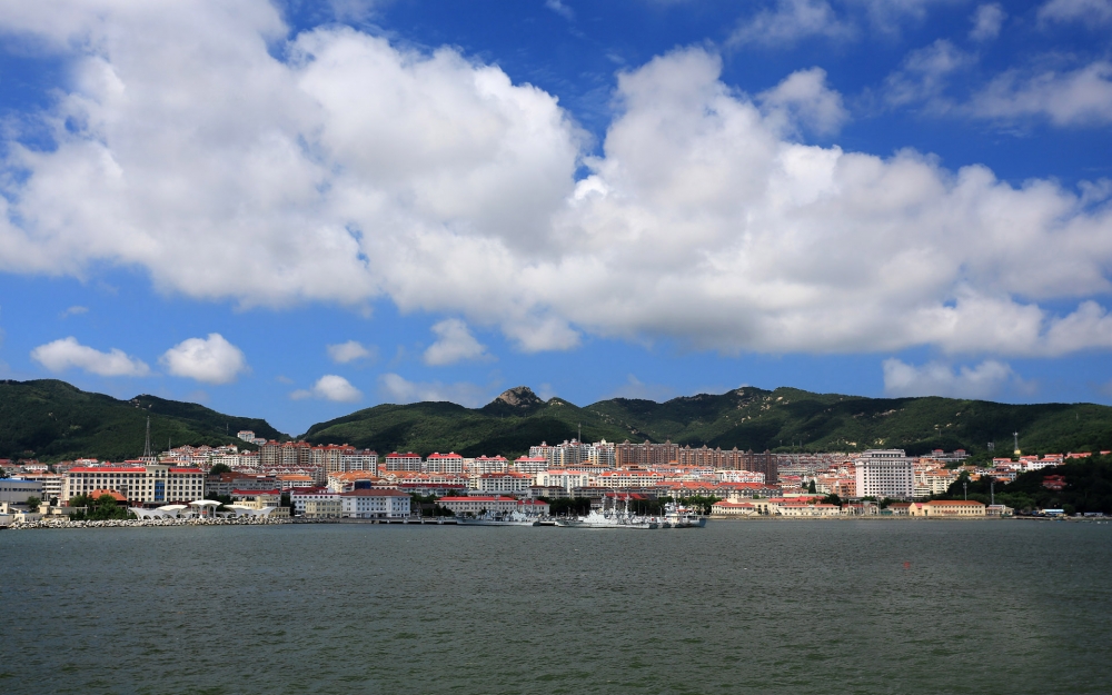 海滨城市山东威海电脑桌面图片