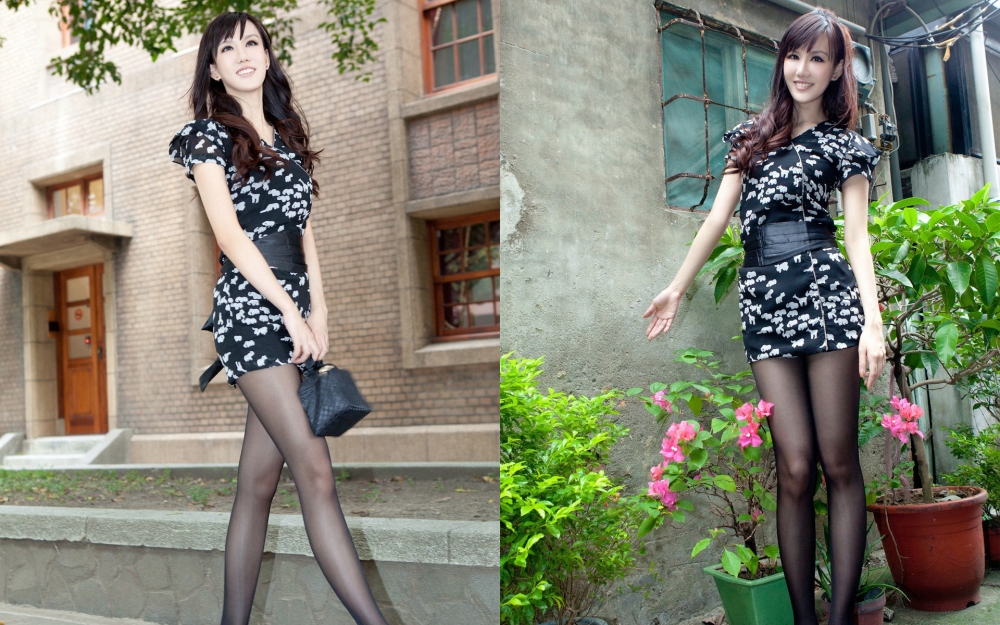长腿阳光美女桌面壁纸