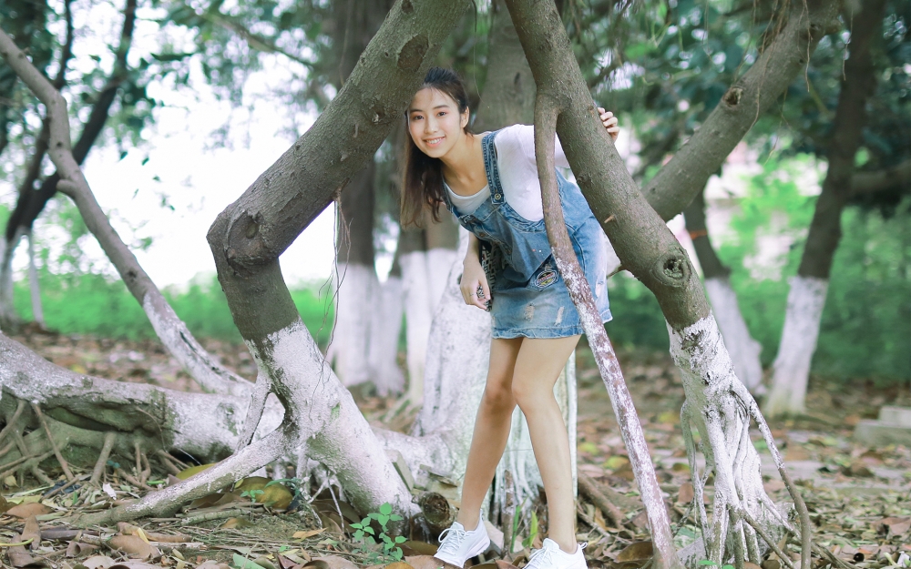 小清新少女日系风格写真电脑桌面壁纸