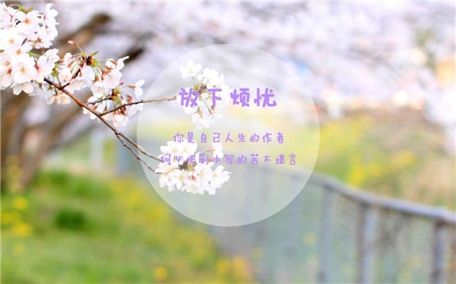 清新语录文字图片_学会放下不必要的东西