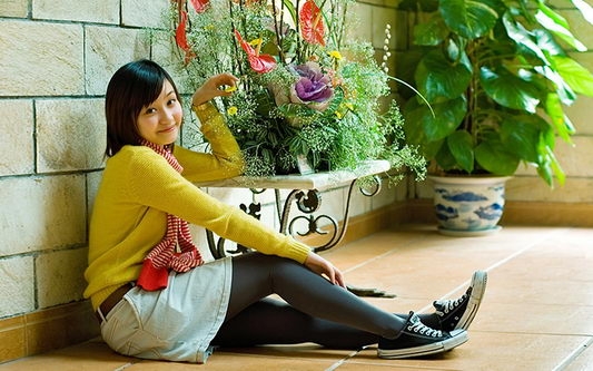 邻家美女写真壁纸下载 1440X900【14P】