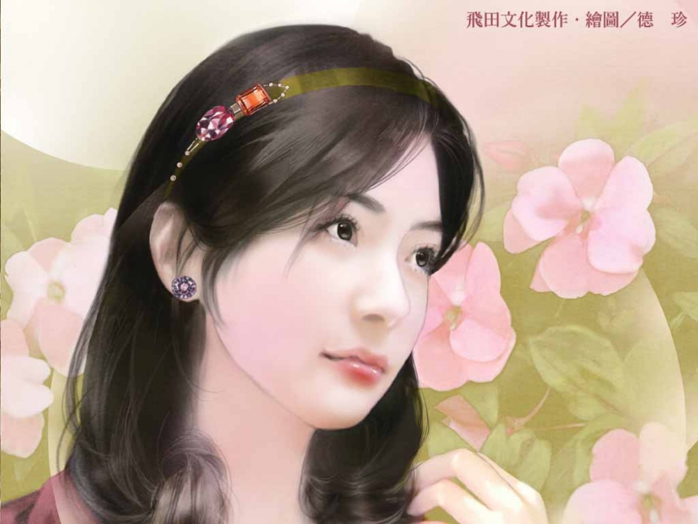 简单手绘清纯美女桌面壁纸大全 第一辑