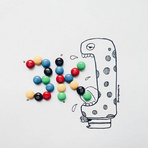 不怕吃货有文化，就怕吃货会画画