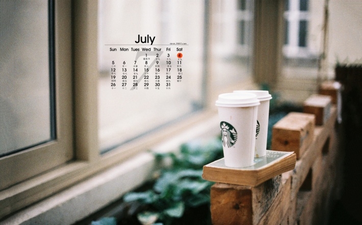 2015年7月唯美月历壁纸