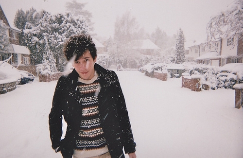 治愈系下雪冬日美景图片