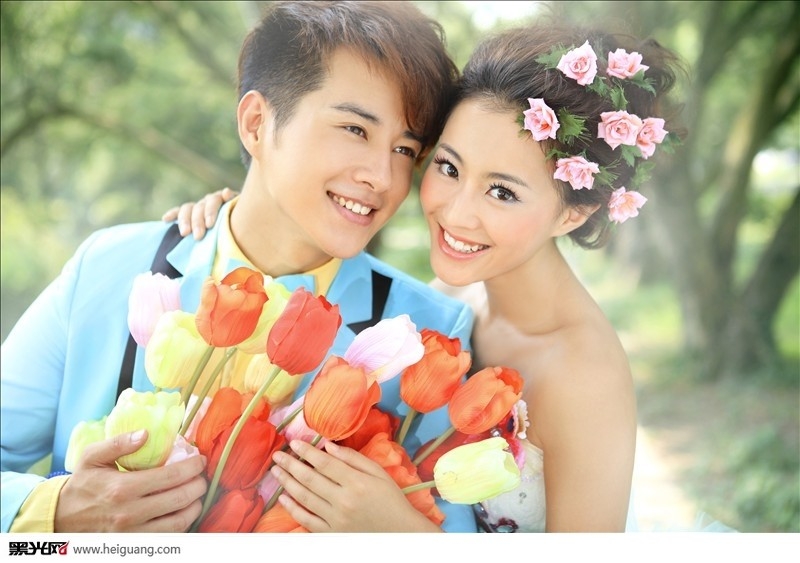 秋天.爱 婚纱照