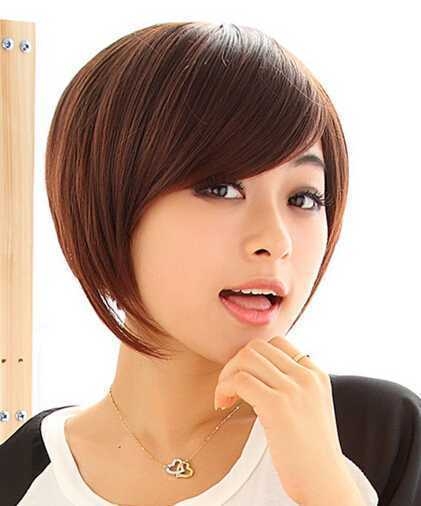 女生甜美波波头短发发型图片 蛋卷头+波波头最修脸