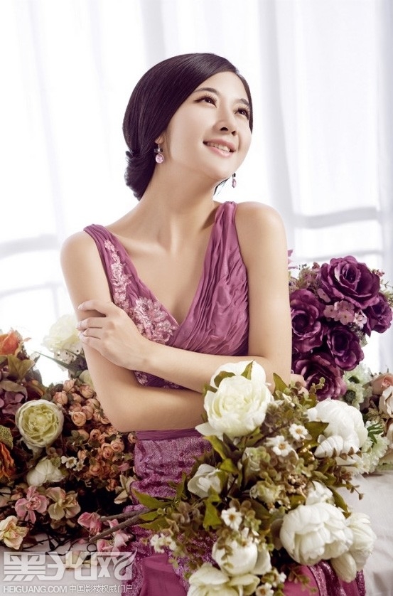 紫色的爱慕 婚纱照