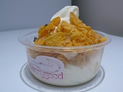 水果口味的冰淇淋美味图片