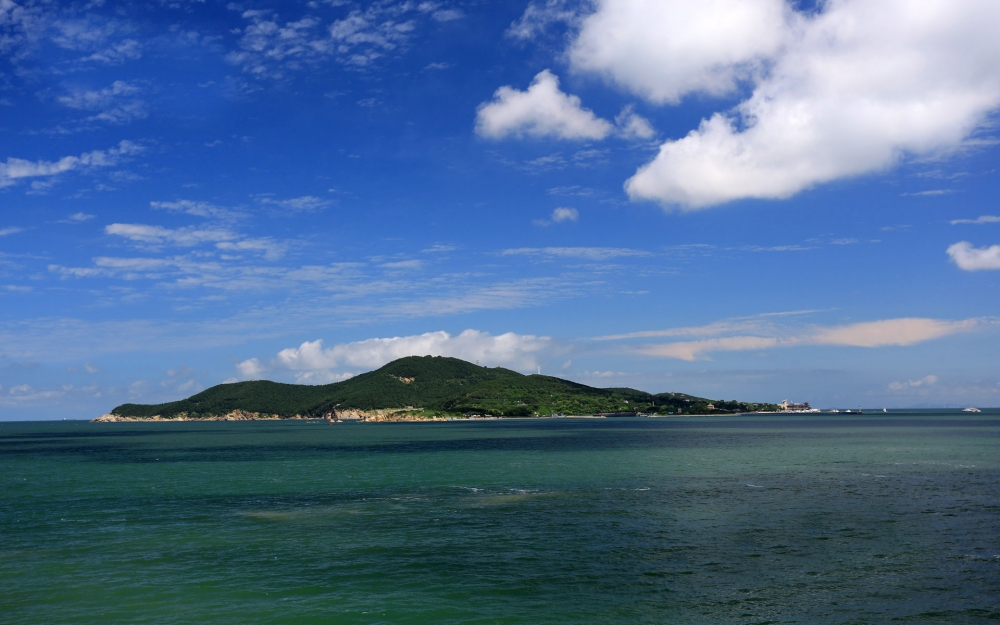 海滨城市山东威海电脑桌面图片