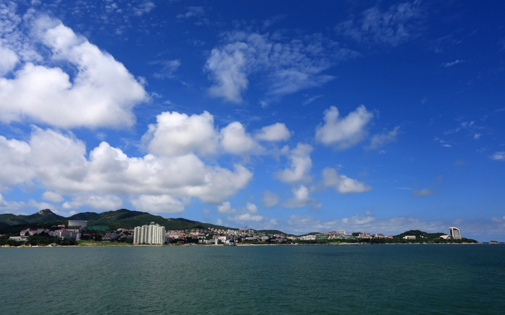 海滨城市山东威海电脑桌面图片