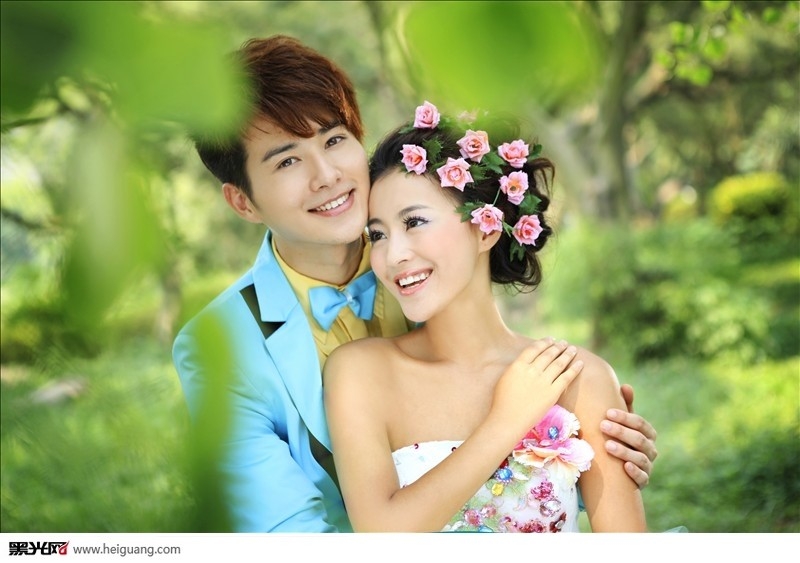 秋天.爱 婚纱照