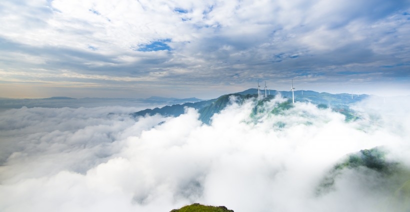 朦胧的云海风景图片