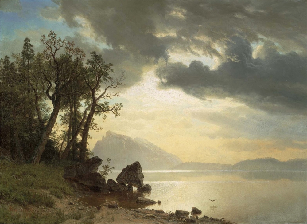 Albert Bierstadt油画风景电脑壁纸