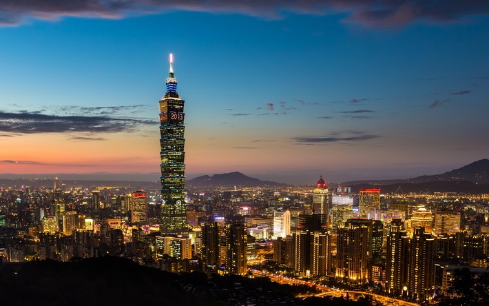 唯美都市夕阳高清桌面壁纸